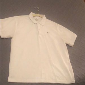 Lacoste Polo white size 5